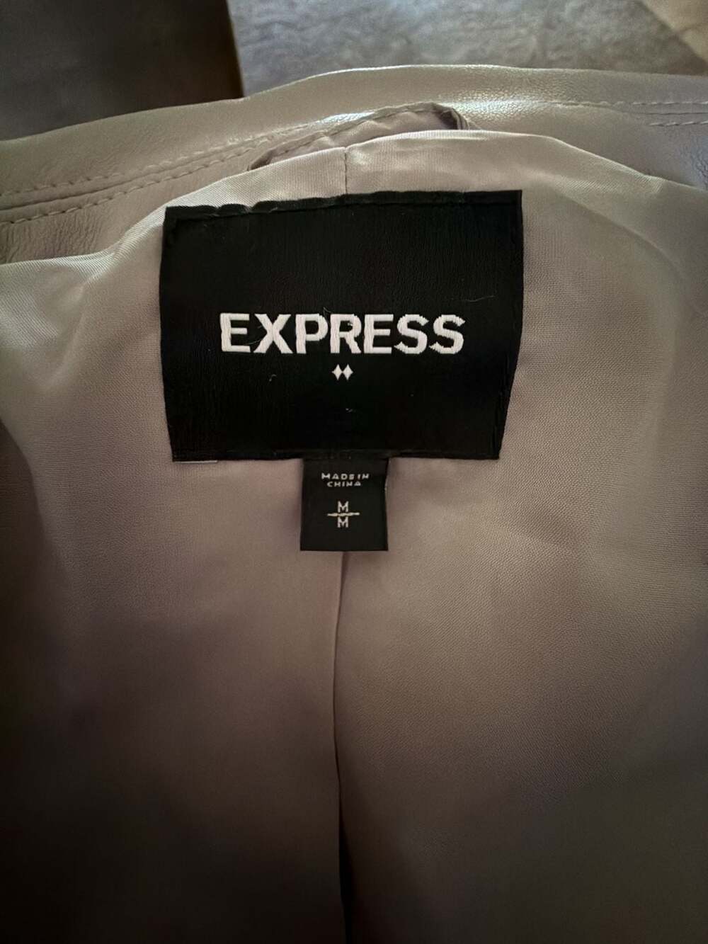 Express Women's Faux Leather Moto Biker Jacket, Size Medium - Picture 2 of 15